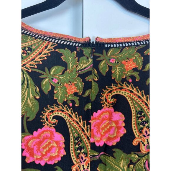 Spell Women's XXS Etienne Playdress Noir V-Neck Floral Paisley Bohemian - Picture 12 of 12